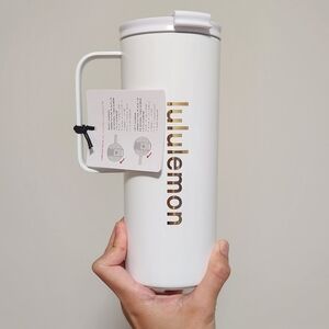 Lululemon White Travel Mug 20oz